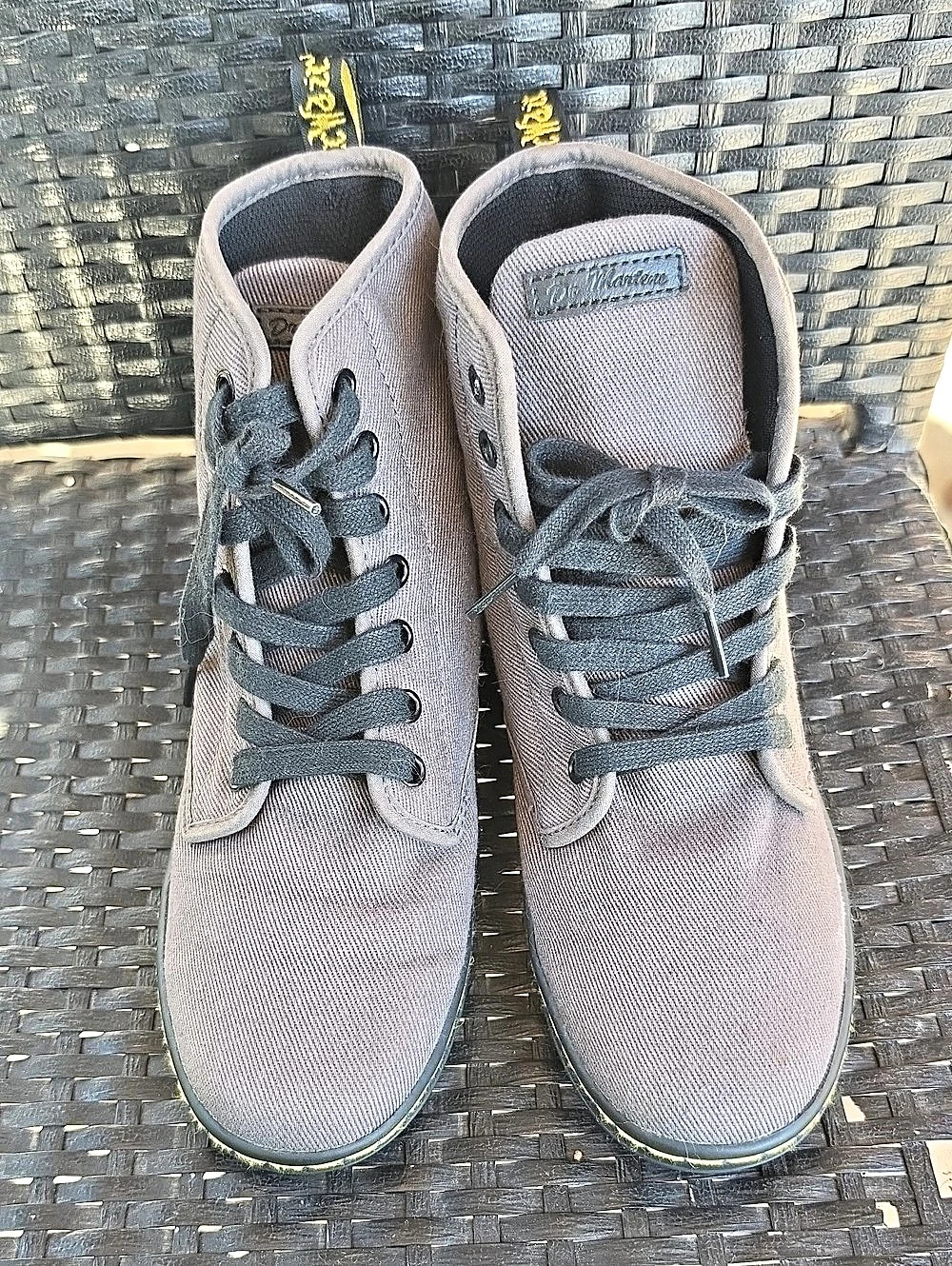 Dr. Martens 1460 Lace-Up Boots Gray US 8